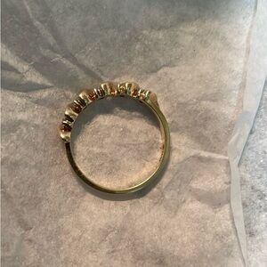 10k solid gold ring with real diamonds! Great buy size 6